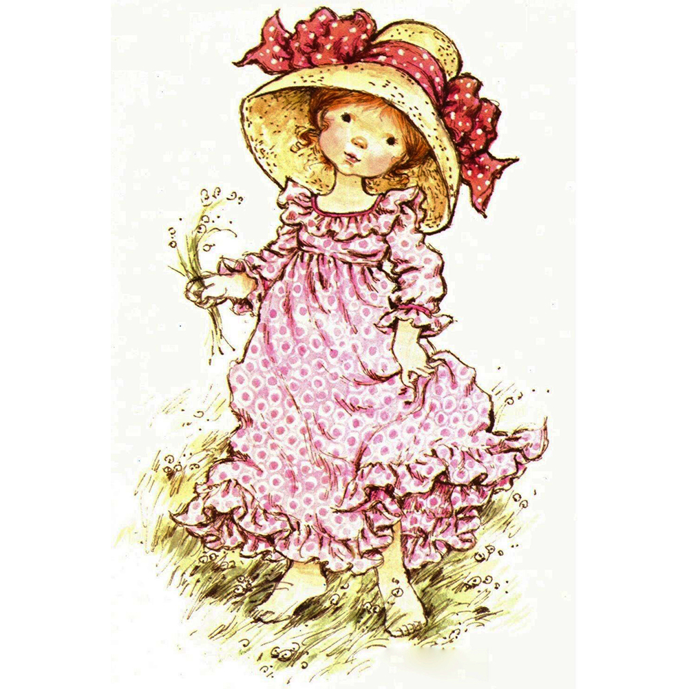 

Cute Girl - 11CT Stamped Cross Stitch - 35*50CM, 501 Original