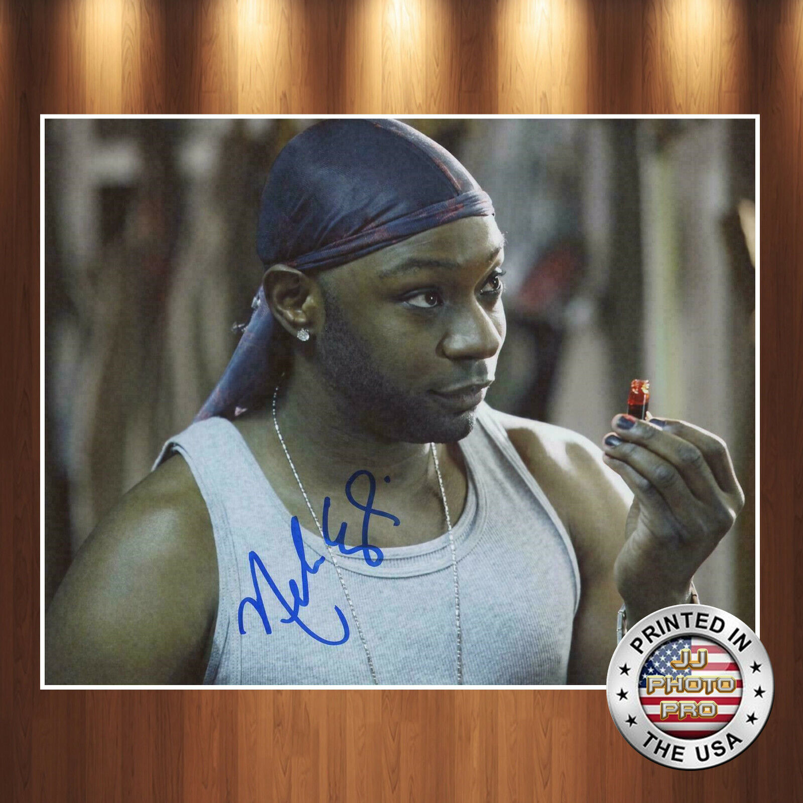 Nelsan Ellis Autographed Signed 8x10 Photo Poster painting (True Blood) REPRINT