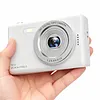 Compact Digital Camera with Fill Light (TF Card Not Included) HD Anti-Shake Student Camera Multiple Modes Portable Mini HD Video Camera Gift for Kids Teens and Starters