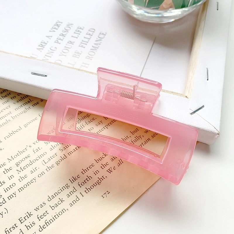 Minimalist Solid Color Resin Hair Claws 1 Piece