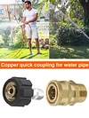 High Pressure Garden Irrigation Connector 1/4 Inch Quick Coupling for Water Pipe
