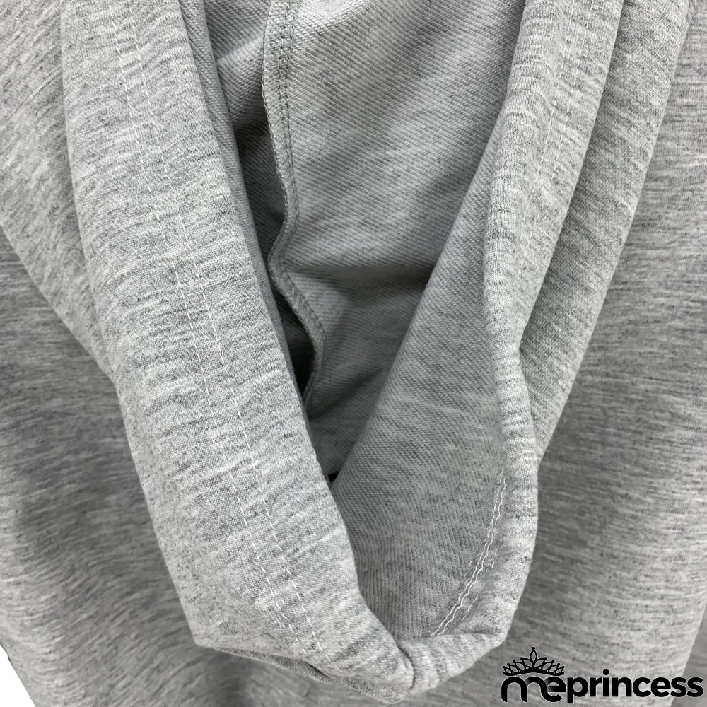 Solid Hooded High Waist Long Sleeve Mini Dress