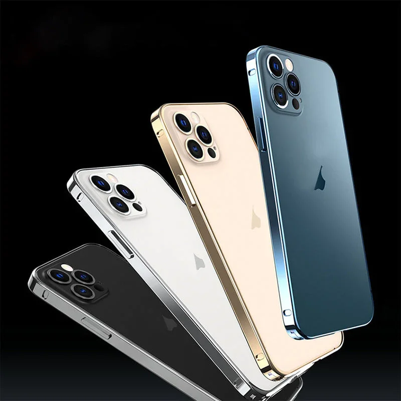 Metal Frame Apple Straight Edge Ultra-thin Protective Case