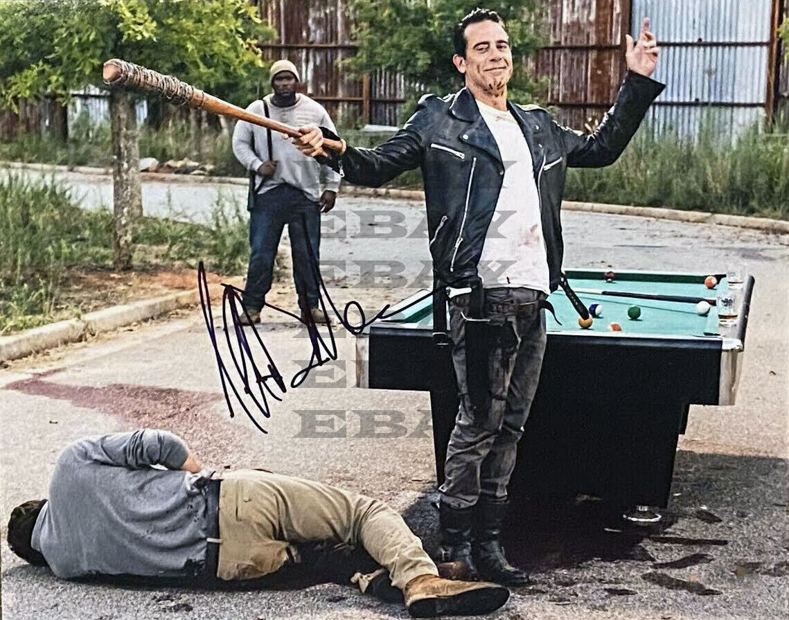 JEFFREY DEAN MORGAN Walking Dead Autographed Signed 8x10 Photo Poster painting Reprint