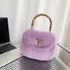 Luxury Designer Fur Bag 2024 Mink New Small Handbag Women's Fashion Fashion Mini Crossbody Shoulder Bag Handbag