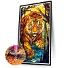 (40*70cm)Tiger - Full Round Drill Diamond Painting