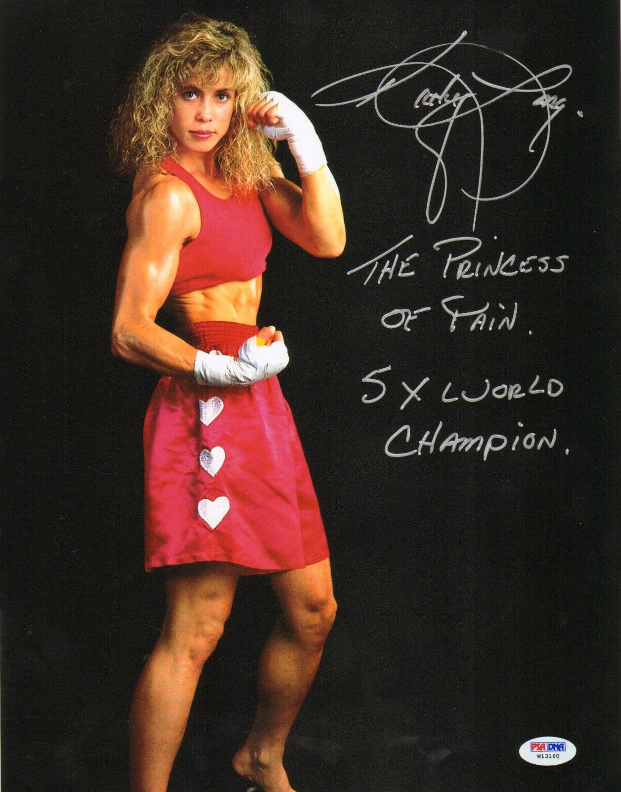 Kathy Long Signed 5x World Champ Kickboxing 11x14 Photo Poster painting PSA/DNA COA Picture UFC