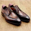 Fashion Brown Mens Derby Genuine Leather Formal Shoes