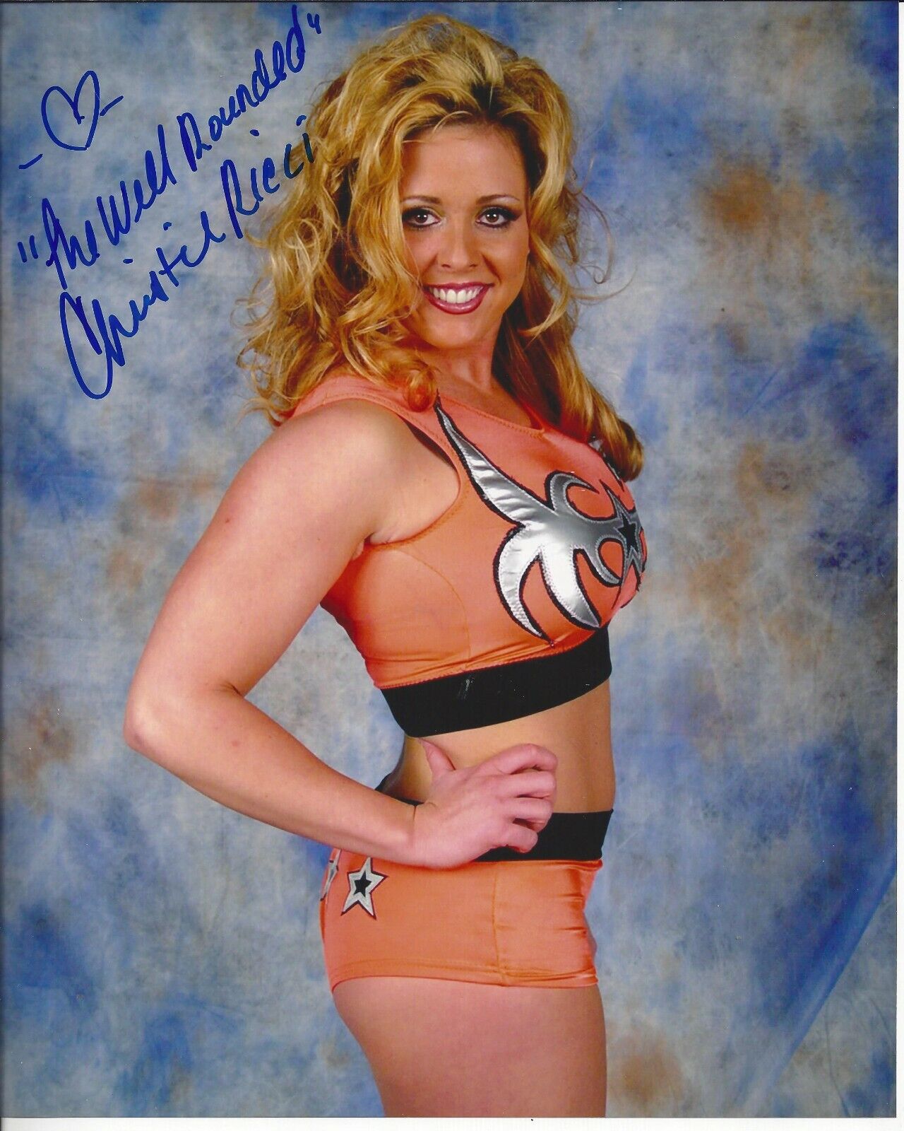 Christie Ricci autographed 8x10 WCCW WWE#1 Well Rounded