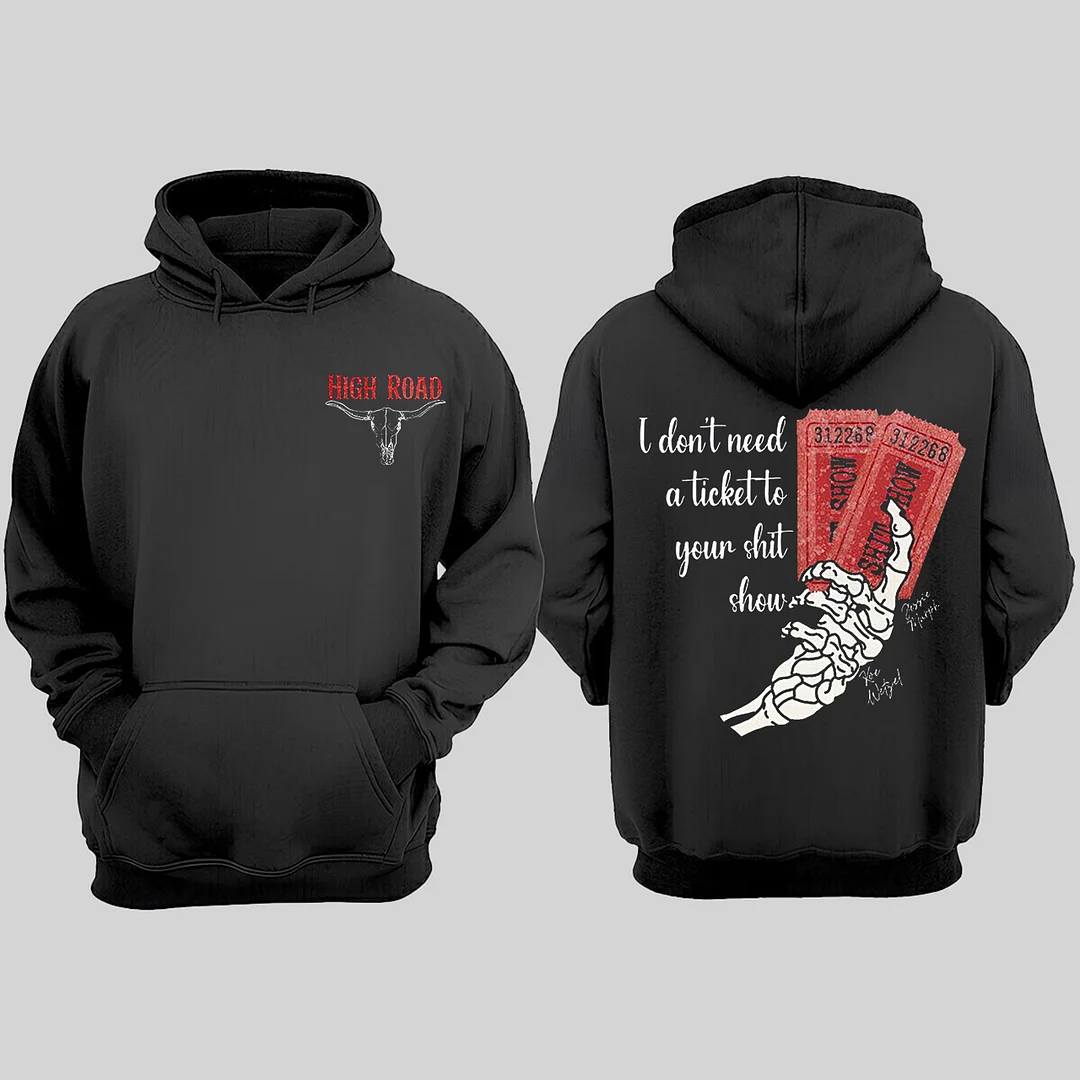 High Road Printed Men's Oversized Hoodie