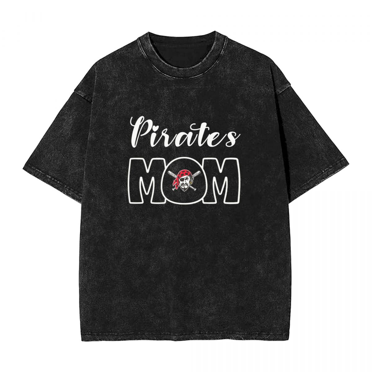 Pittsburgh Pirates Mom Men's Vintage Oversized T-Shirts