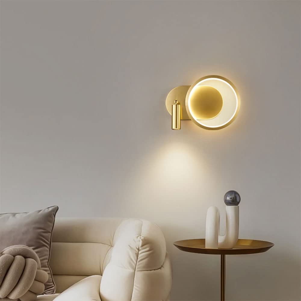 360&deg; Rotation Downlight Round LED Wall Sconces
