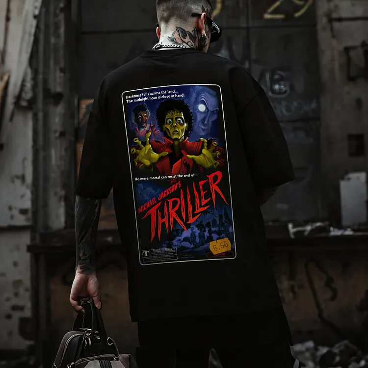 Michael Jackson's Thriller Poster Printed Men's T-shirt