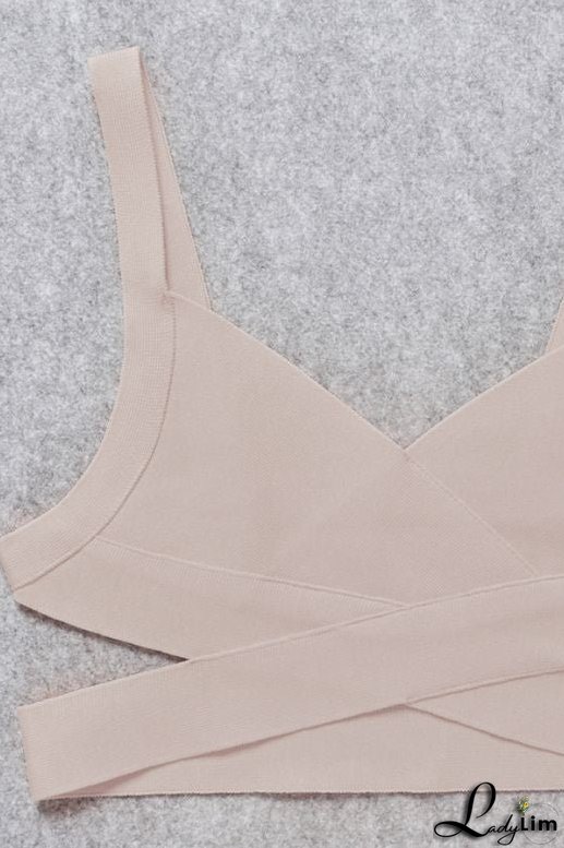 Ang Bandage Crop Top - Cream