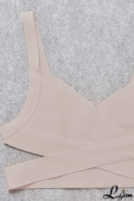 Ang Bandage Crop Top - Cream