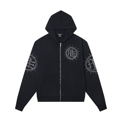 MIXED EMOTION Zip Hoodie | Emotions Never Die Red
