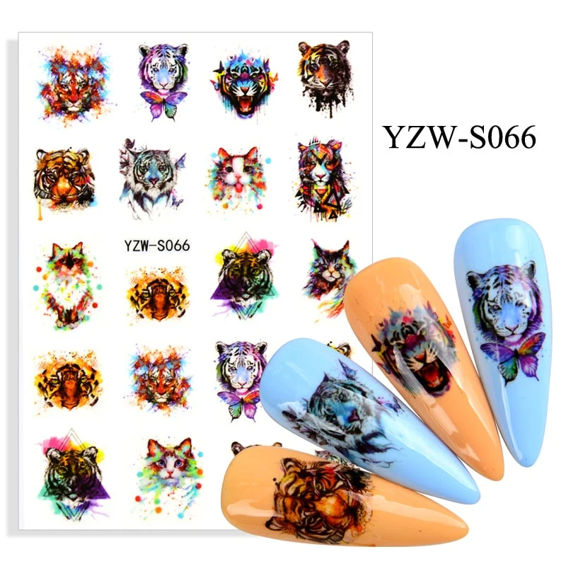 Sexy Lady Shaped Fashion Nail Sticker Geometric Abstract Line Nails Inspired Decals Art 3D Adhesive Sliders Manicure Accessory-Nail Inspo