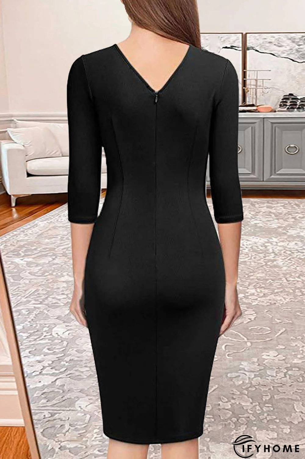 Simplicity Formal Solid With Belt Dresses(6 Colors) | IFYHOME