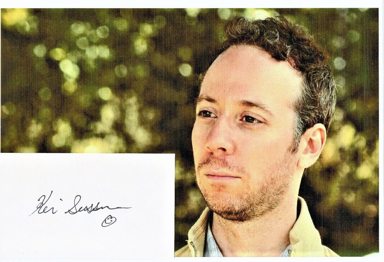 Kevin Sussman Autographed 3 x 5 Card and Unsigned Picture Stuart on BBT