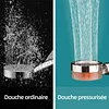 Pommeau de douche Hydro Jet haute pression avec ventilateur turbo &agrave; h&eacute;lice
