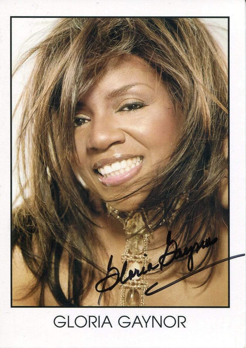 Gloria Gaynor SINGER autograph, signed Photo Poster painting