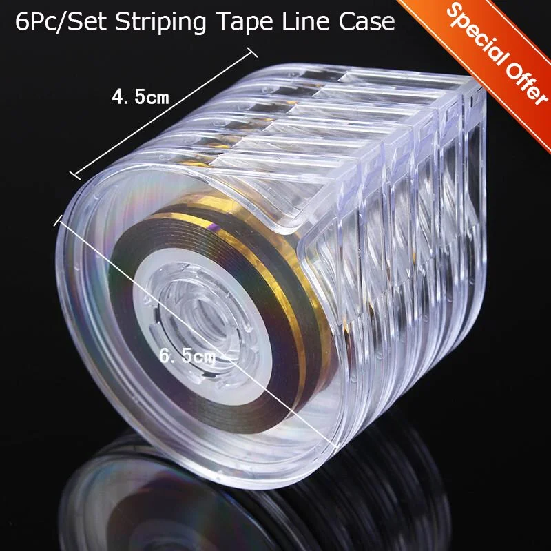 1Pc Rectangle Double-layer Nail Art Tool Empty Storage Box Tweezers Clippers Pens Polishing Nail Buffer Files Plastic Container-Nail Inspo