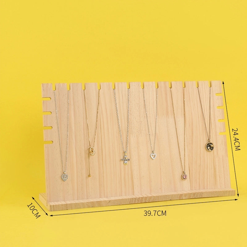 Minimalist Solid Color Solid Wood Jewelry Rack