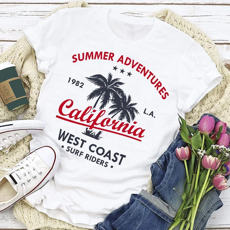 Summer adventure California summer life T-shirt Tee - 01666