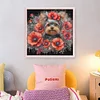 Poppy Puppy-11CT Stamped Cross Stitch 45*45cm/17.72*17.72in