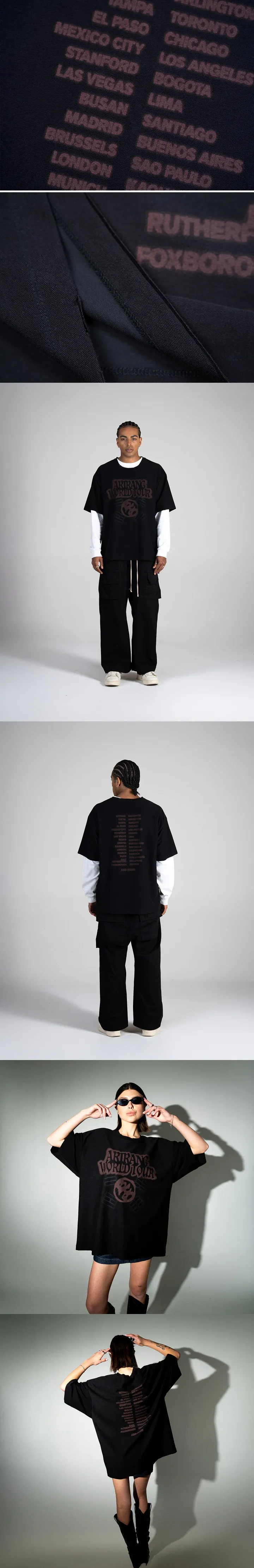 ARIRANG] BTS World Tour T-Shirt - Black & Red Edition
