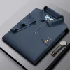 Men's Short-sleeved Business Casual Loose Fashion Embroidered Polo Shirt