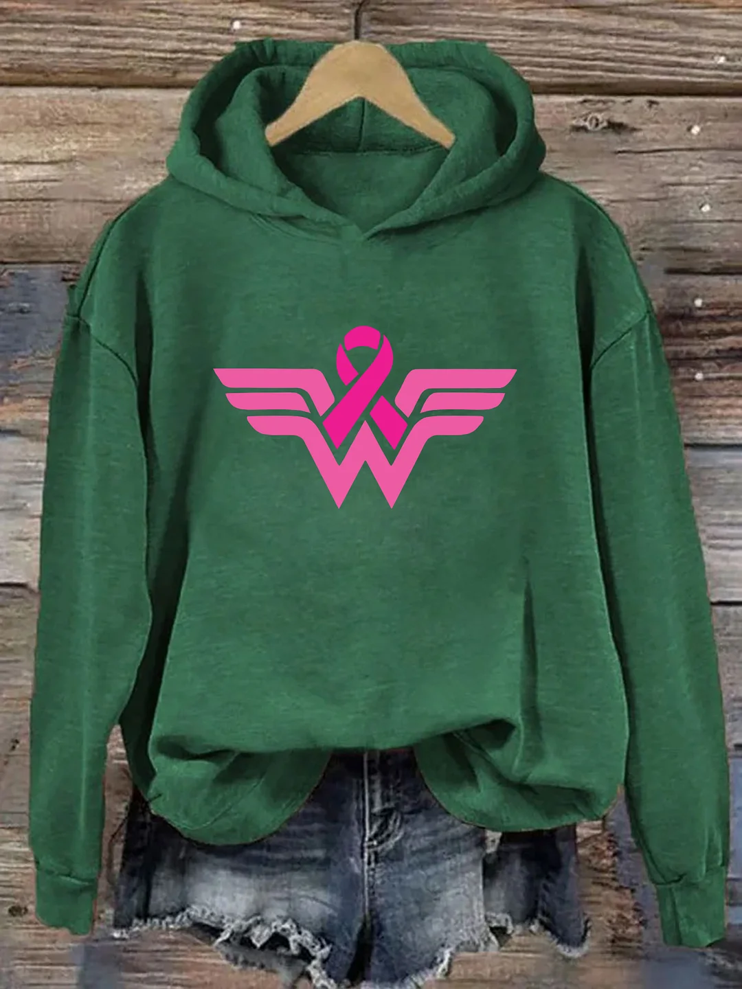 Cancer Ribbon Wonder Hoodie