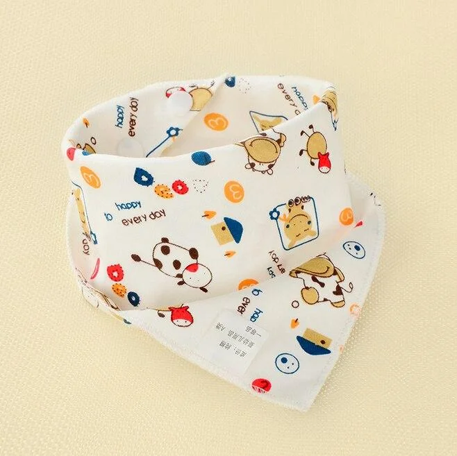 2019 Brand New 1Pcs Infant Kids Baby Unisex Feeding Saliva Towel Dribble Triangle Bandana Bibs Burp Cloths Baby Gifts