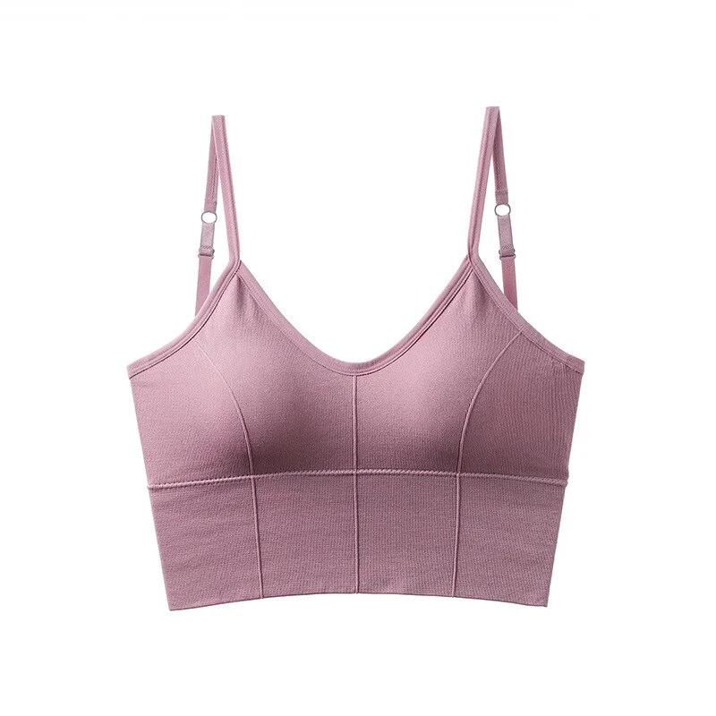 Billionm Women's Crop Top Tank Top Seamless Sports Lingerie Summer Camisole Tube Tops for Ladies Female Underwea