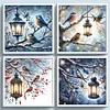 (Multi-Style) Bird And Lamp-11CT Stamped Cross Stitch 50*50cm/19.69*19.69in