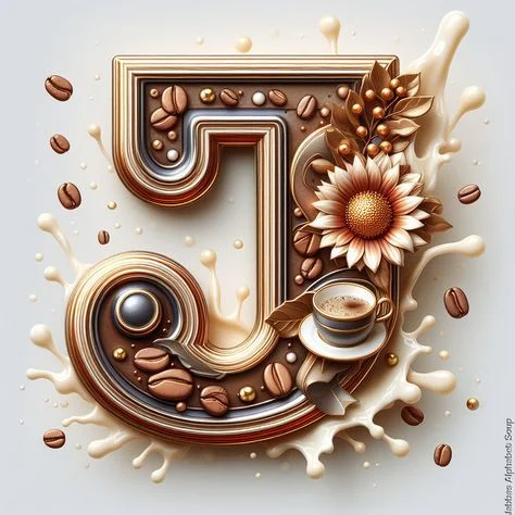 Diamond Painting - Full Round Drill - Coffee Alphabet(Canvas|40*40cm)