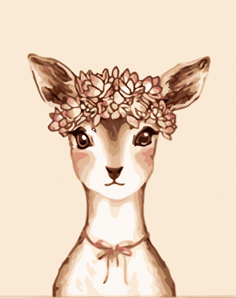 

Cute Impala – Paint By Numbers - 40*50CM, 501 Original