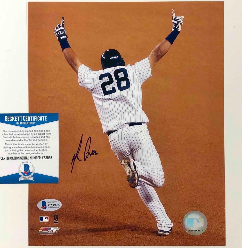 Melky Cabrera autograph New York Yankees signed MLB 8x10 Photo Poster painting BAS COA Beckett