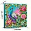 Peacock Art Diamond Painting Kit for Adults Home Decor 25x25cm With Frame