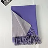 Plain Dual Colors Women Men Unisex Tassels Scarf Shawl