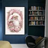 (Stamped/Counted) Pink Santa - 14CT Cross Stitch 45*65cm/17.72*25.59in(Big Size)