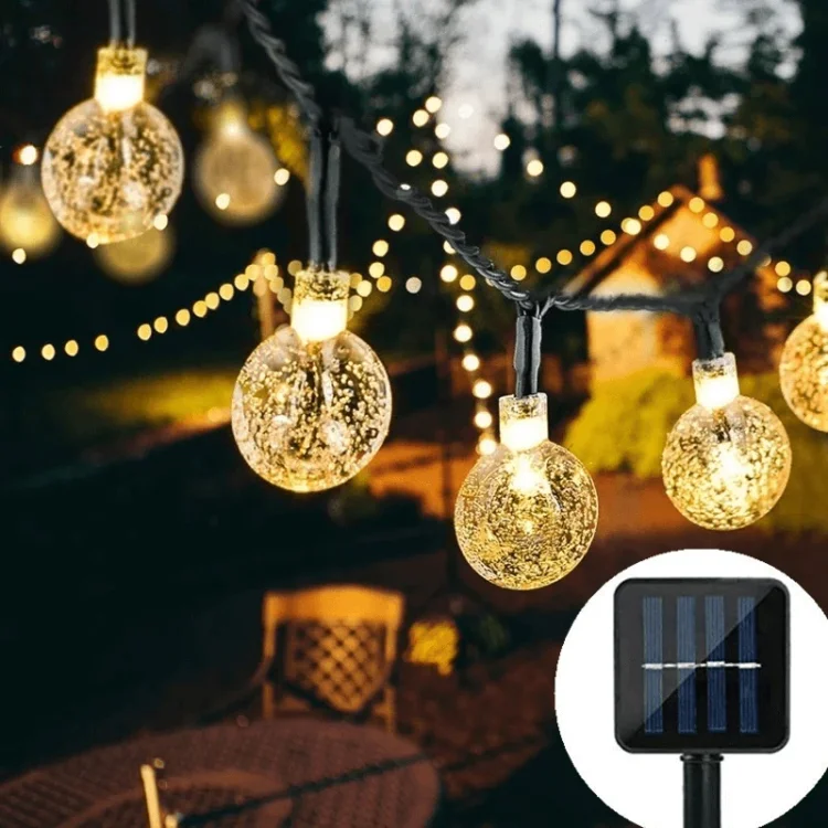 Solar LED Garden Crystal Ball Light(20PCS) - Appledas
