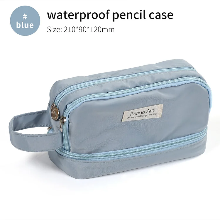 Journalsay Creative Large Capacity Pencil Case Multifunctional Waterproof Student Stationery Storage Pencil Bag