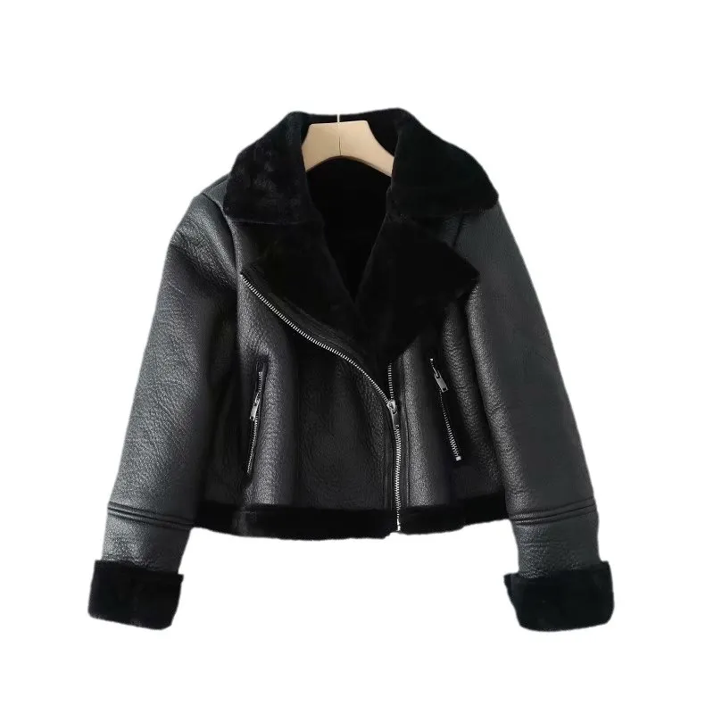 Nigikala Nigikala Spring And Autumn New Women's Street Fashion Leisure Short Fur Coat M2