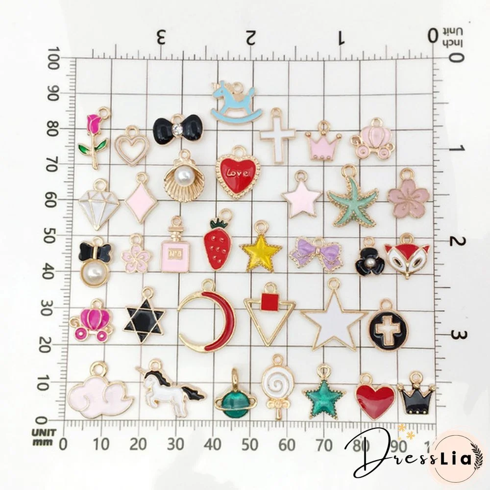 10/20 Pcs Mixed Alloy Pendant Cartoon Animal Tree Enamel Charms Beads for Jewelry Making Diy Earrings Neacklace Bracelet Accessaries arrow