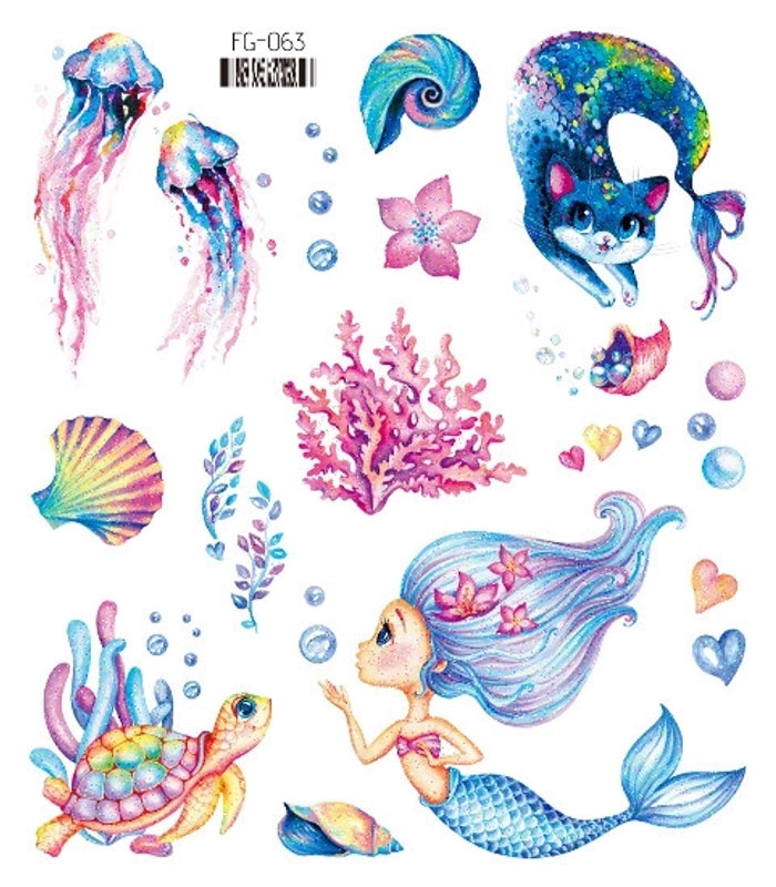 Lady Butterfly Pet Tattoos & Body Art 1 Piece