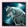 Wolf - 9CT Partial Beaded Cross Stitch Kit(39x39cm)