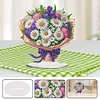 (US Local)Flower Double Sided Effect Table Top Diamond Painting Desktop Ornaments Kit (Daisy)
