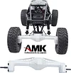 AMK Aluminum Alloy Silver Front Rear Portal Axle for Axial RC Crawler 1/18 UTB18 Capra Unlimited Trail Buggy RTR AXI01002T1 Update Parts