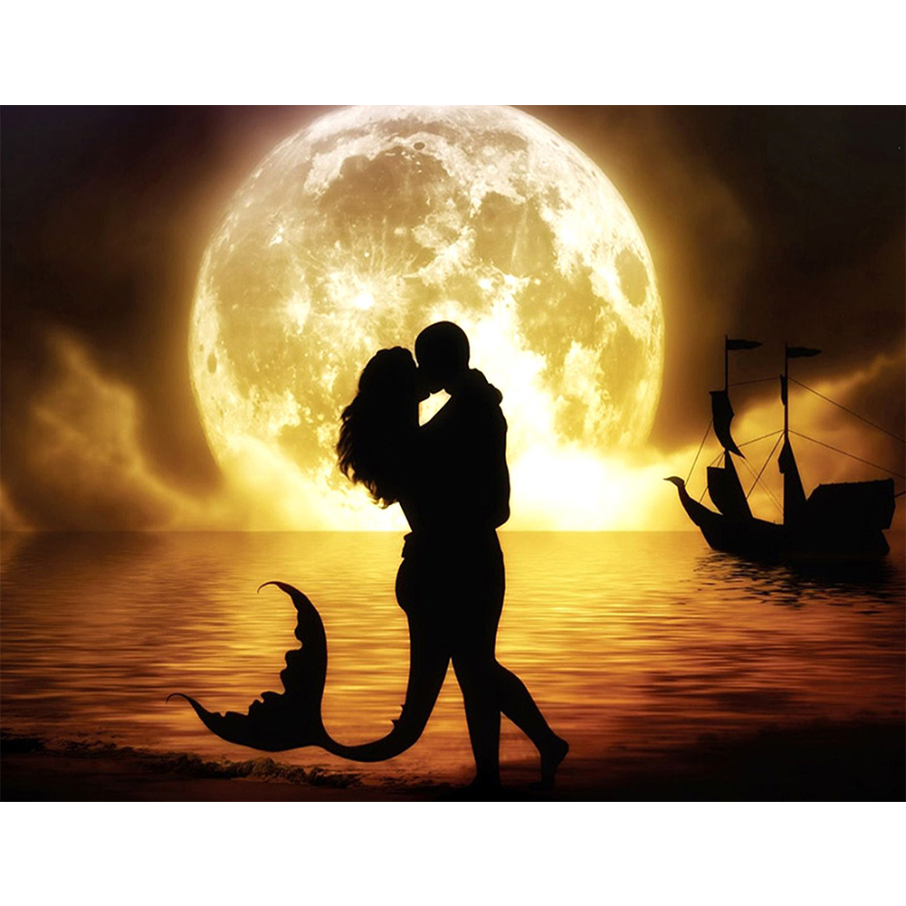 

Lover Couple - 11CT Stamped Cross Stitch - 40*50CM, 501 Original